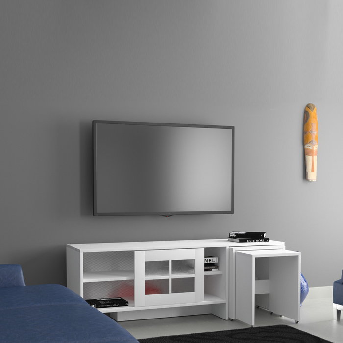 Hanah Home Revival - Whtite Soporte para TV Blanco